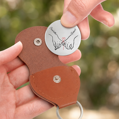 Personalized Couple Pocket Hug Coin – To My Wife Soulmate Best Friend I Always Will Custom Names Gift