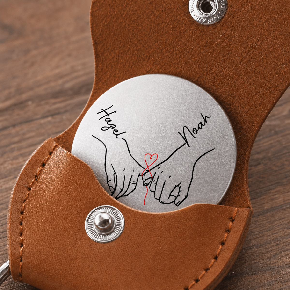 Personalized Couple Pocket Hug Coin – To My Wife Soulmate Best Friend I Always Will Custom Names Gift