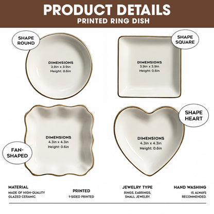 Personalized To My Daughter-in-Law Ceramic Jewelry Dish – Meaningful Gift From Mom