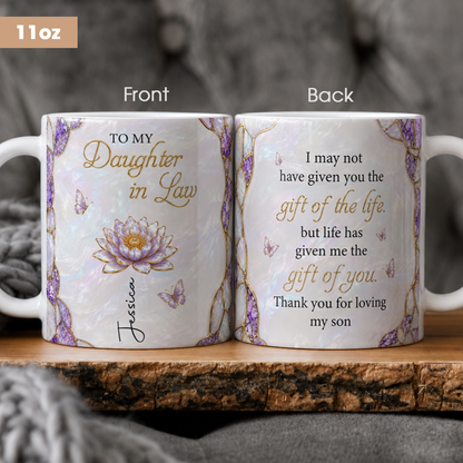 Personalized To My Daughter-in-Law Mug – Meaningful Gift From Mom