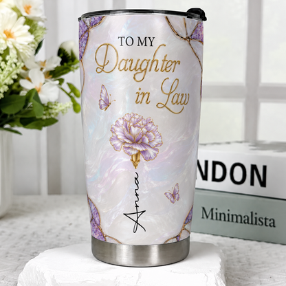 Personalized To My Daughter-in-Law 20oz Tumbler – Meaningful Gift From Mom