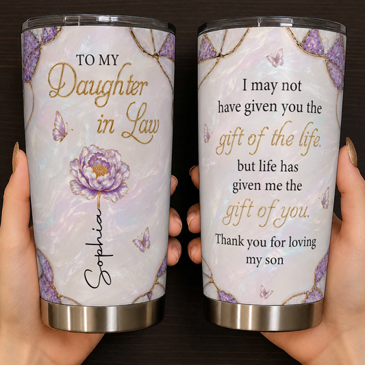 Personalized To My Daughter-in-Law 20oz Tumbler – Meaningful Gift From Mom