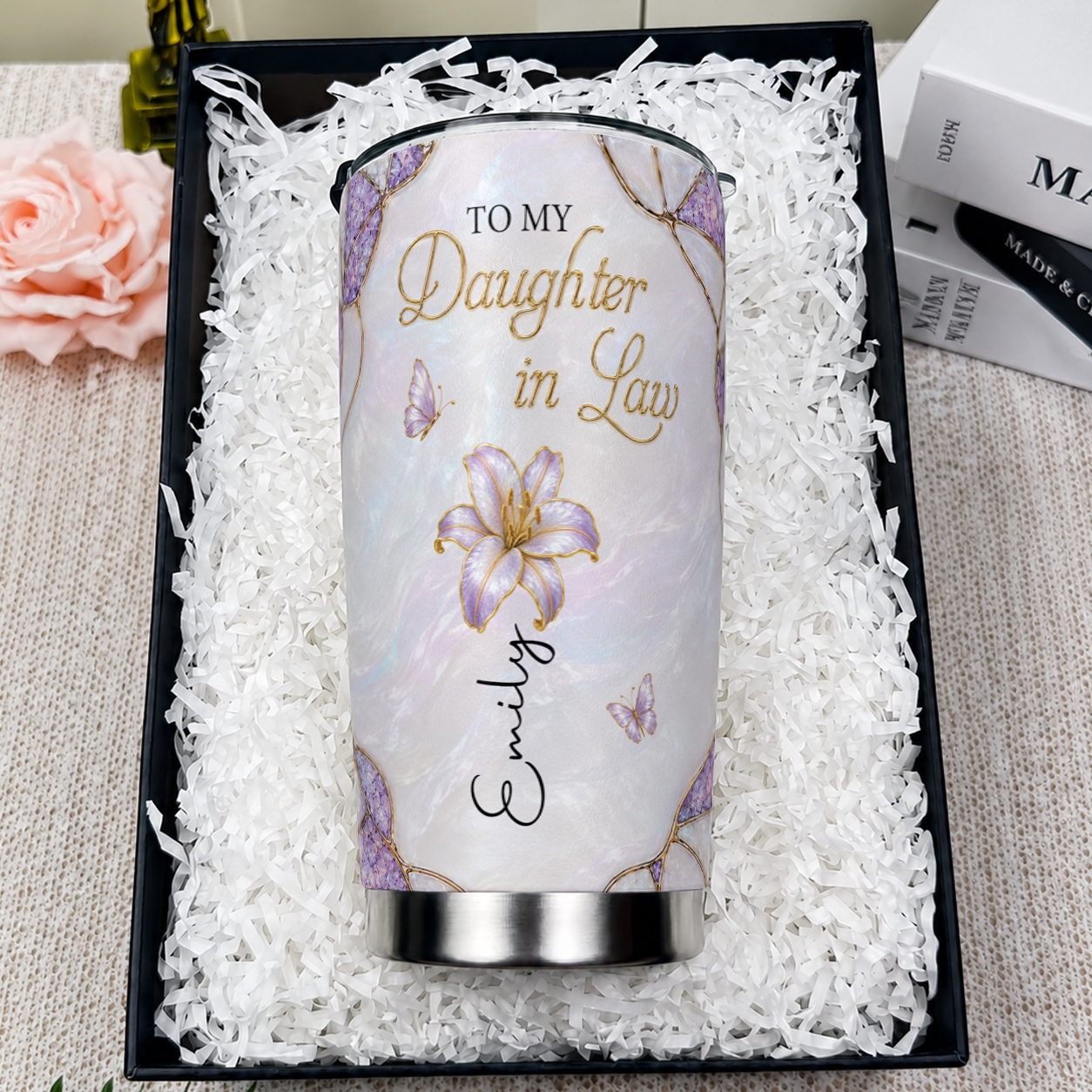 Personalized To My Daughter-in-Law 20oz Tumbler – Meaningful Gift From Mom