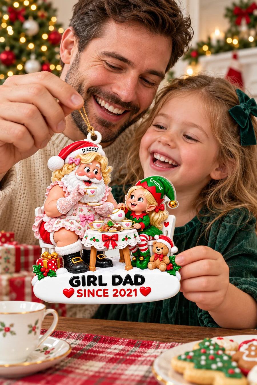 Personalized Christmas adult onesie