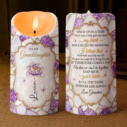 Personalized To My Granddaughter LED Candle – Once Upon A Time Custom Name Gift For Granddaughter
