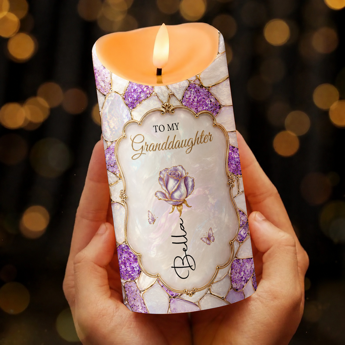 Personalized To My Granddaughter LED Candle – Once Upon A Time Custom Name Gift For Granddaughter