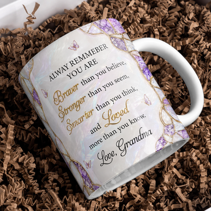 Personalized To My Granddaughter Mug – Meaningful Gift From Grandma