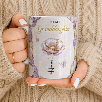 Personalized To My Granddaughter Mug – Meaningful Gift From Grandma