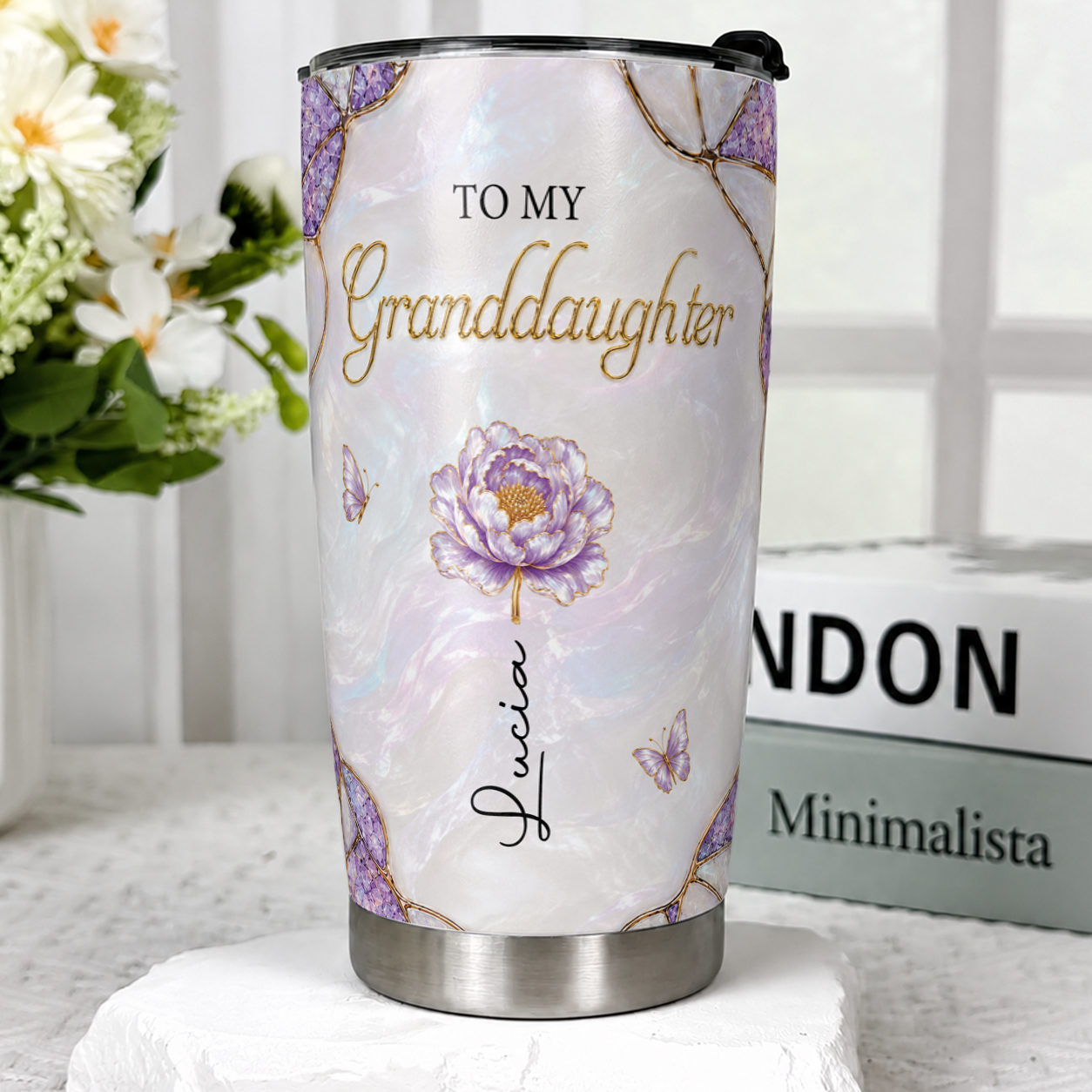 Personalized To My Granddaughter 20oz Tumbler – Meaningful Gift From Grandma