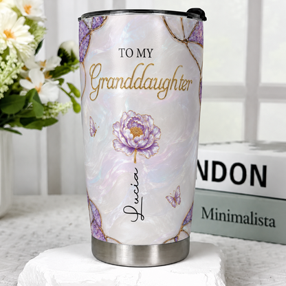 Personalized To My Granddaughter 20oz Tumbler – Meaningful Gift From Grandma