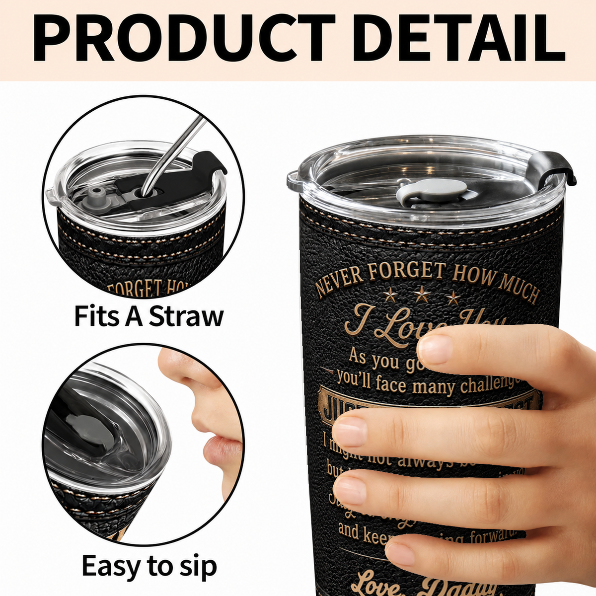 Personalized To My Son Tumbler – Just Do Your Best Dad & Son Custom Names Gift For Son