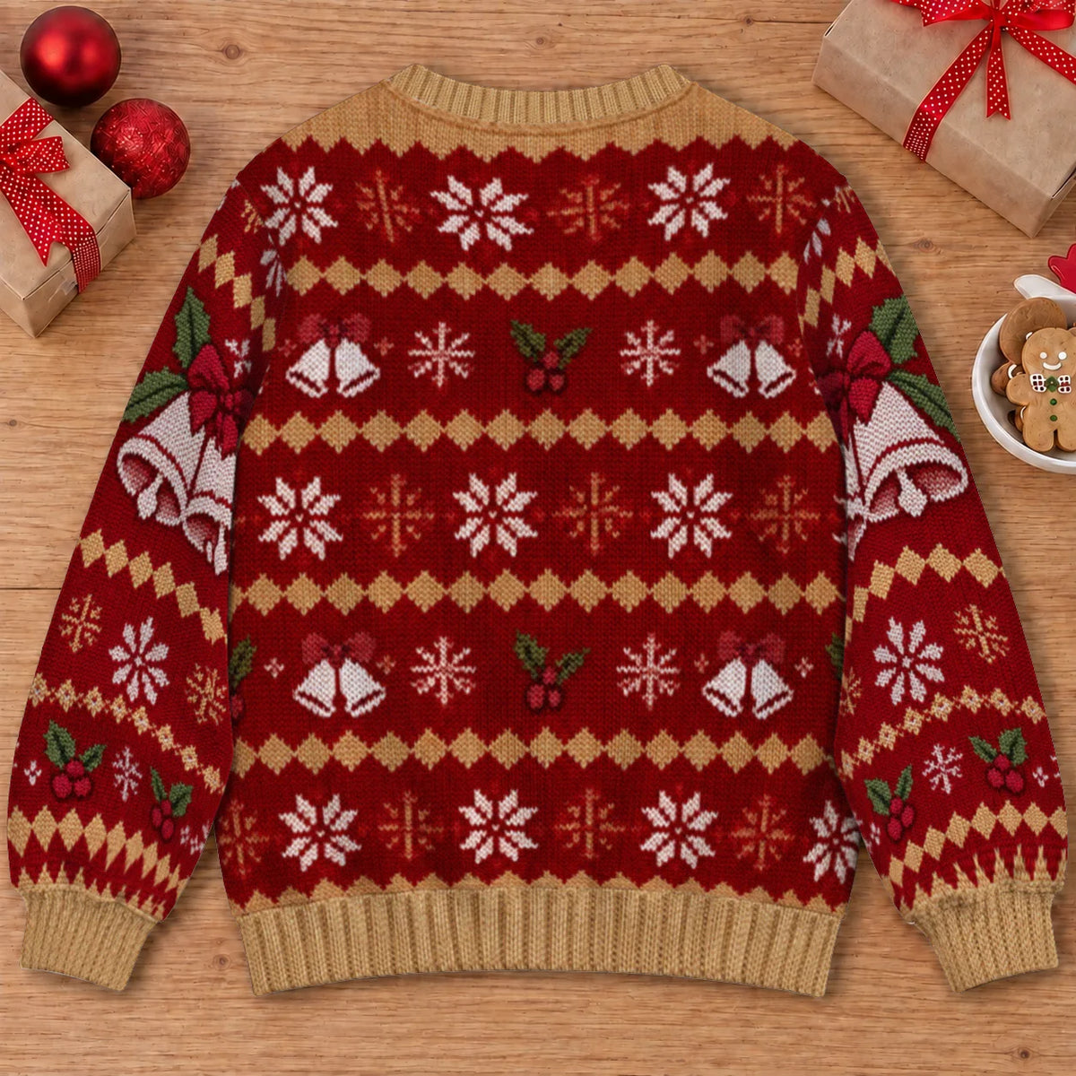 Hairy Jingle Balls Ugly Christmas Sweater – Funny 3D Illusion Sweatshirt for Men & Women, Naughty Gag Gift