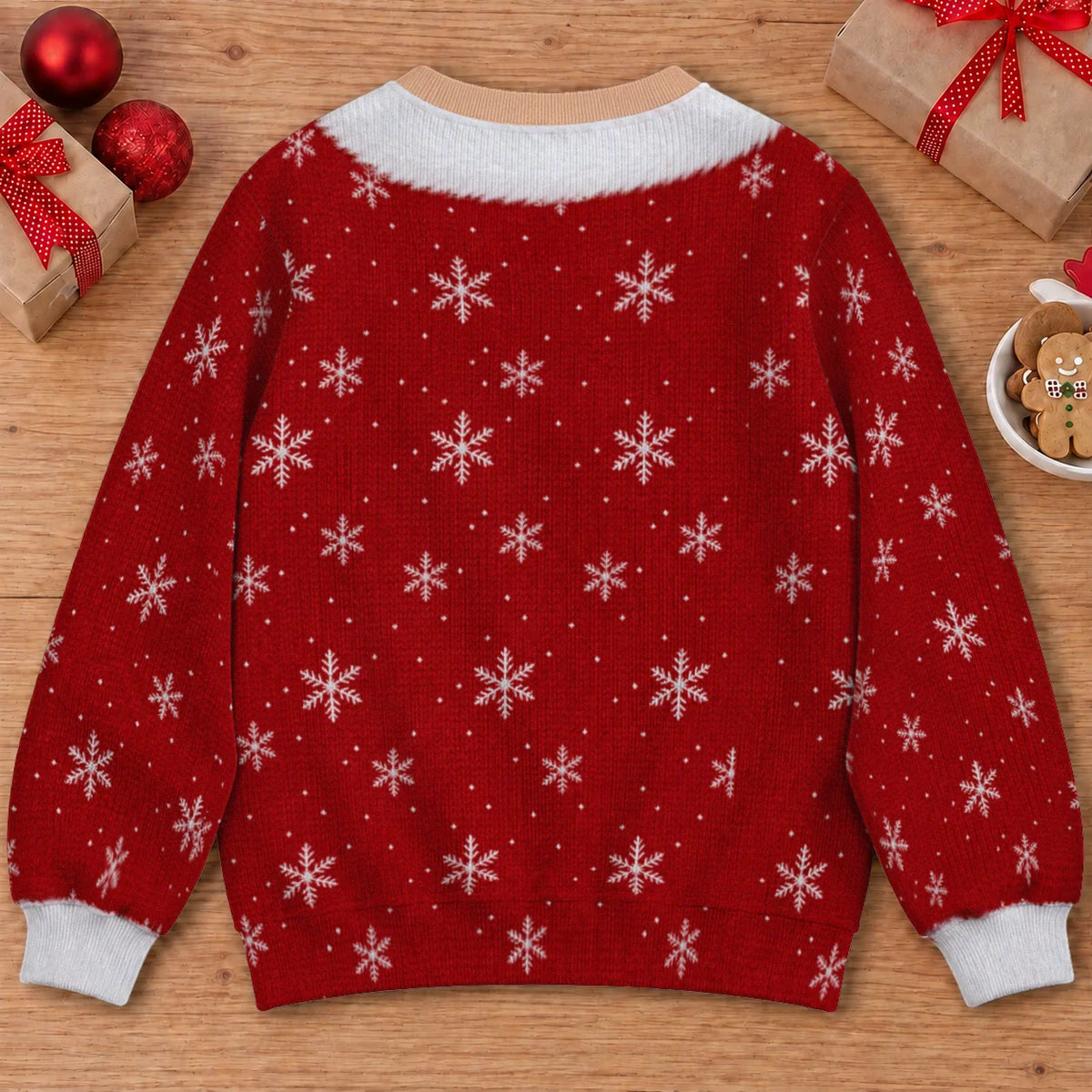 Mrs. Claus Lingerie Ugly Christmas Sweater – Funny 3D Illusion Santa Costume Sweatshirt for Men & Women