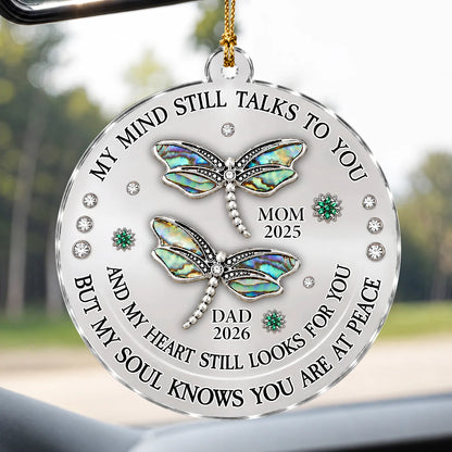 Personalized Butterfly Memorial Acrylic Christmas Ornament – Names & Remembrance Years Keepsake