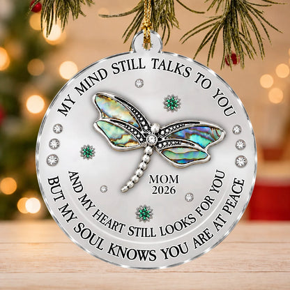 Personalized Butterfly Memorial Acrylic Christmas Ornament – Names & Remembrance Years Keepsake