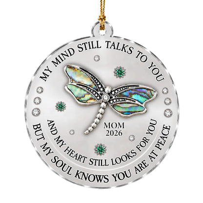 Personalized Butterfly Memorial Acrylic Christmas Ornament – Names & Remembrance Years Keepsake