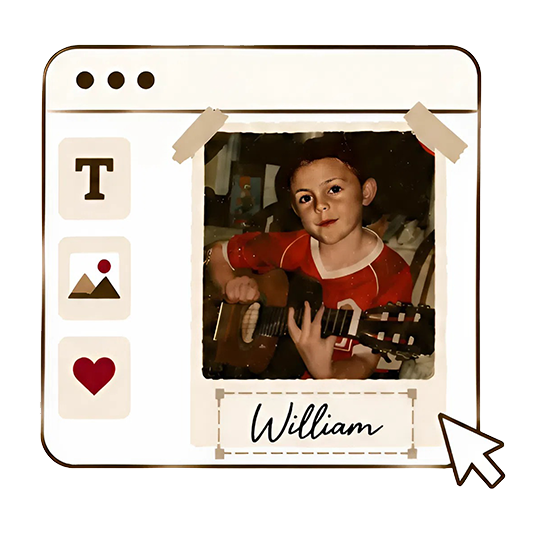Personalize your product with name and photo