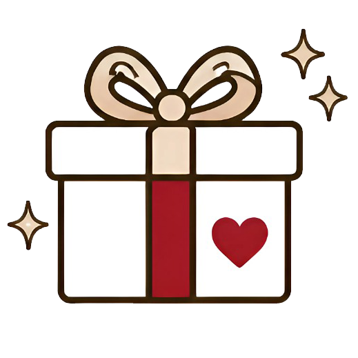 Personalized gift box with heart